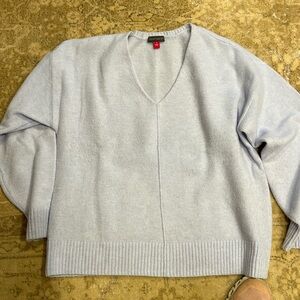 Pale blue Vince Camuto acrylic and polyester sweater.